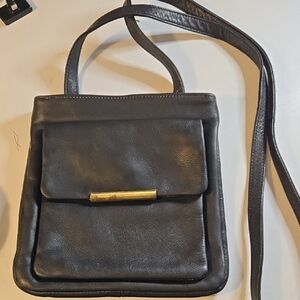 Nine West Black Crossbody Bag with Gold Accent